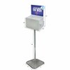 Azar Displays Extra Large Lottery Box with Pocket, Lock and Keys on Pedestal. Color: White 206303